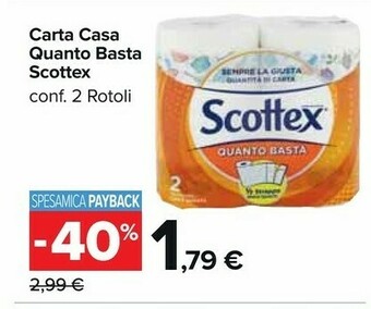 Carrefour Market Scottex Carta Casa Quanto Basta offerta