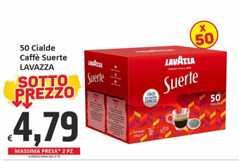 Paghi Poco 50 Cialde Caffè Suerte LAVAZZA offerta