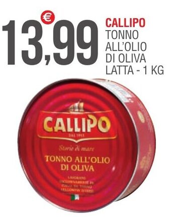 Caramico CALLIPO TONNO ALL'OLIO DI OLIVA LATTA - 1 KG offerta