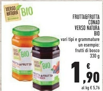 Conad Conad - Frutta & Frutta Frutti Di Bosco Verso Natura Bio 330 G(ml) offerta
