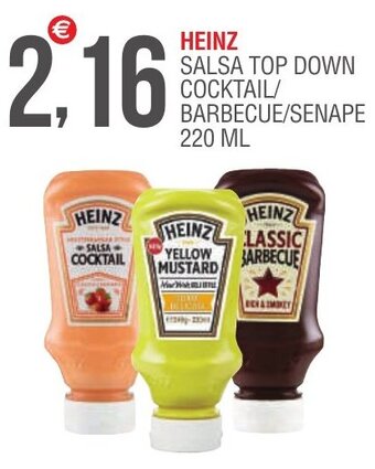 Caramico HEINZ SALSA TOP DOWN COCKTAIL/ BARBECUE/SENAPE 220 ML offerta