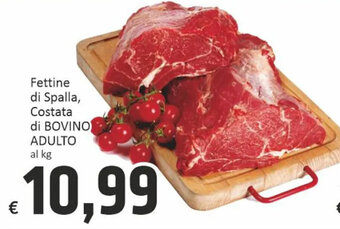 Paghi Poco Fettine di Spalla, Costata di BOVINO ADULTO offerta