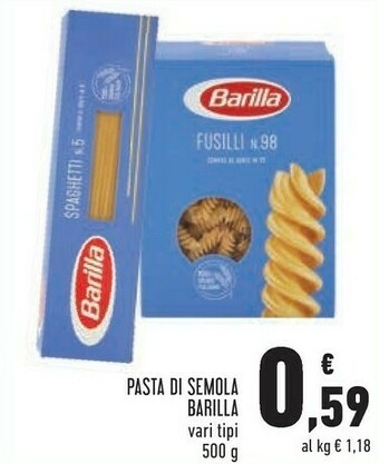 Conad Barilla Fusilli N°98 500 G(ml) offerta
