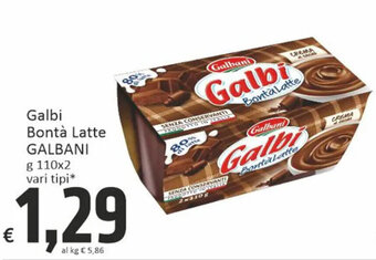 Paghi Poco Galbi Bontà Latte GALBANI g 110x2 vari tipi offerta
