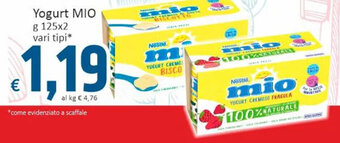 Paghi Poco Yogurt MIO g 125x2 vari tipi offerta