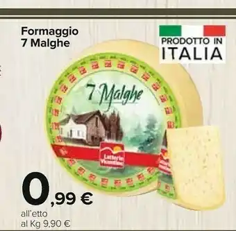 Carrefour Market Latteria Vicentine Formaggio 7 Malghe offerta