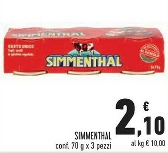 Conad Simmenthal Carne In Scatola 210g offerta