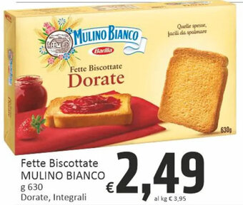 Paghi Poco Fette Biscottate MULINO BIANCO g 630 offerta