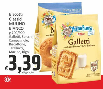 Paghi Poco Biscotti Classici MULINO BIANCO g 700/900 offerta