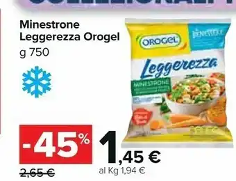 Carrefour Market Orogel Minestrone Leggereza offerta