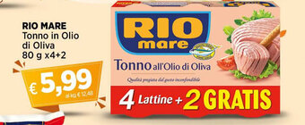Ipercoop RIO MARE Tonno in Olio di Oliva 80 g x4+2 offerta