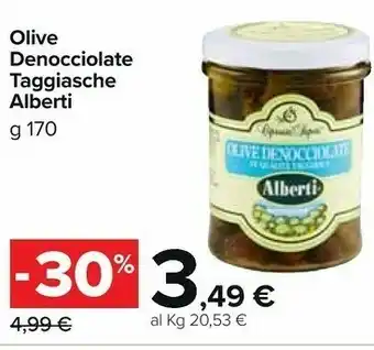 Carrefour Market Alberti Olive Denocciolate Taggiasche offerta