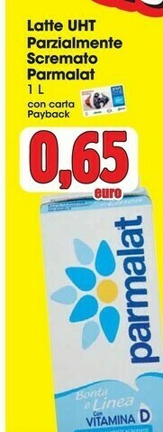 Carrefour Market Parmalat Latte parzialmente scremato offerta