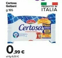 Carrefour Market Galbani Certosa offerta