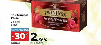 Carrefour Twinings The Pesca offerta
