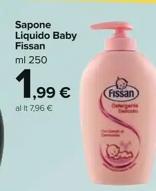 Carrefour Fissan Sapone Liquido Baby offerta