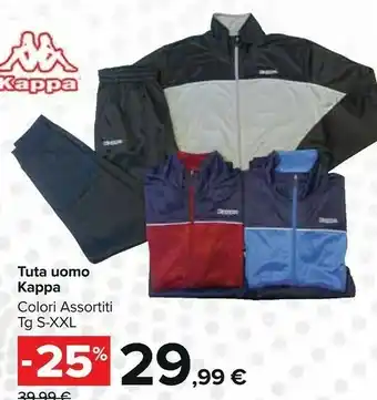 Carrefour Kappa Tuta Uomo offerta