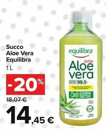 Carrefour Equilibra Aloe Vera Succo 1000 Ml offerta