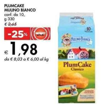 Bennet PLUMCAKE MULINO BIANCO conf. da 10, g 330 offerta