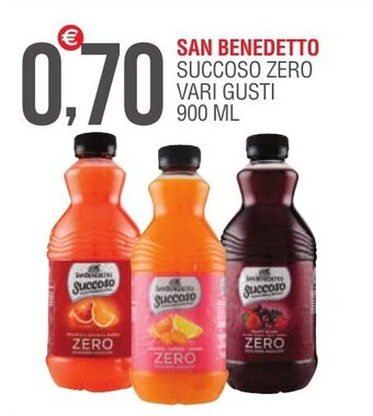 Caramico SAN BENEDETTO SUCCOSO ZERO VARI GUSTI 900 ML offerta