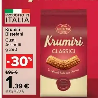 Carrefour Bistefani Krumiri Gocce offerta