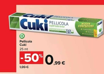 Carrefour Cuki Pellicola offerta