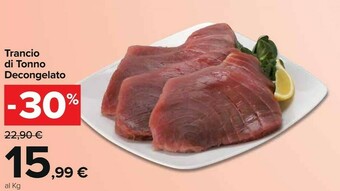 Carrefour Trancio Di Tonno Decongelato offerta