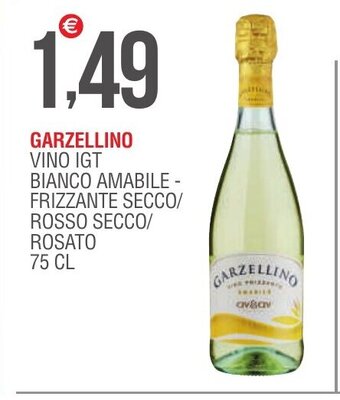 Caramico GARZELLINO VINO IGT BIANCO AMABILE - FRIZZANTE SECCO/ ROSSO SECCO/ ROSATO 75 CL offerta