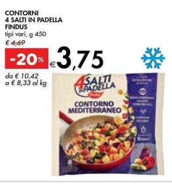 Bennet CONTORNI 4 SALTI IN PADELLA FINDUS tipi vari, g 450 offerta