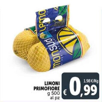 Deco Supermercati LIMONI PRIMOFIORE g 500 al pz offerta