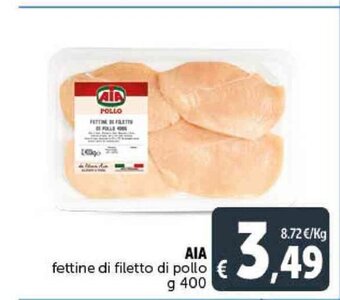 Deco Supermercati AIA fettine di filetto di pollo g 400 offerta