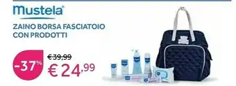Prenatal Mustela Zaino Borsa Fasciatoio Con Prodotti offerta