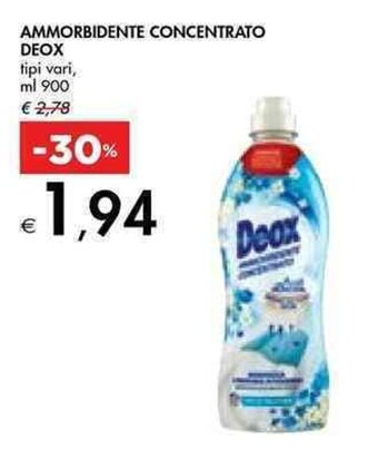 Bennet AMMORBIDENTE CONCENTRATO DEOX tipi vari, ml 900 offerta