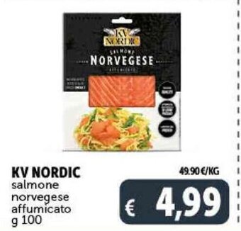 Deco Supermercati KV NORDIC salmone norvegese affumicato g 100 offerta