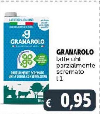 Deco Supermercati GRANAROLO latte uht parzialmente scremato 1 L offerta