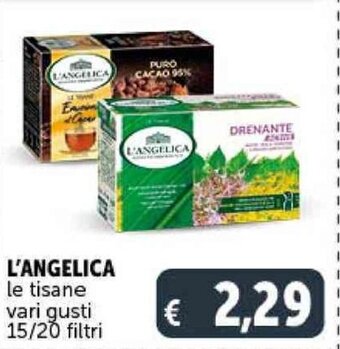 Deco Supermercati L'ANGELICA le tisane vari gusti 15/20 filtri offerta