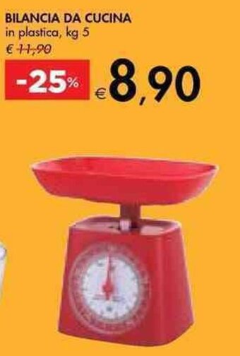 BILANCIA DA CUCINA in plastica, kg 5