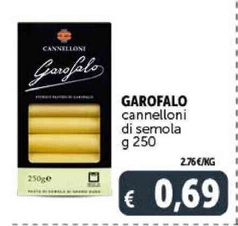 Deco Supermercati GAROFALO cannelloni di semola g 250 offerta