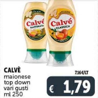 CALVÈ maionese top down vari gusti ml 250