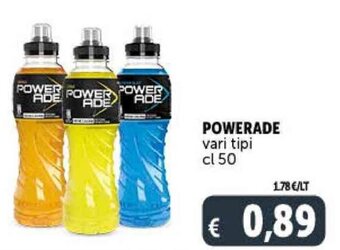 Deco Supermercati POWERADE vari tipi cl 50 offerta