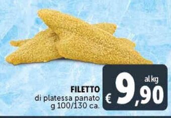 Deco Supermercati FILETTO di platessa panato g 100/130 ca. offerta