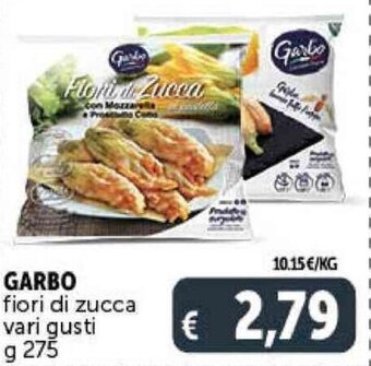 Deco Supermercati GARBO fiori di zucca vari gusti g 275 offerta
