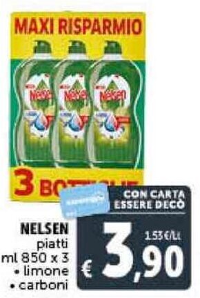 NELSEN piatti ml 850 x 3 • limone • carboni