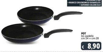 Deco Supermercati POT bis padelle cm 24 + cm 28 offerta