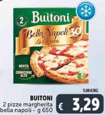 Deco Supermercati BUITONI 2 pizze margherita bella napoli - g 650 offerta
