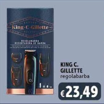 Deco Supermercati KING C. GILLETTE regolabarba offerta