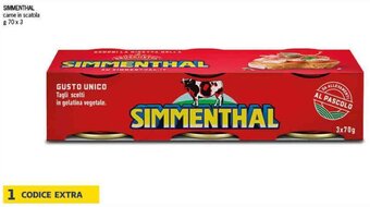 Deco Supermercati SIMMENTHAL carne in scatola g 70 x 3 offerta
