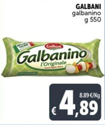 Deco Supermercati GALBANI galbanino g 550 offerta