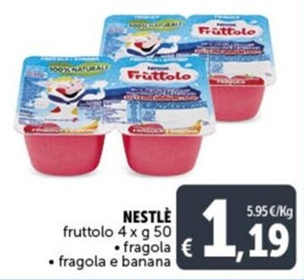 Deco Supermercati NESTLÈ fruttolo 4 x g 50 offerta