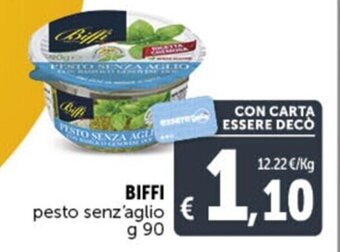 Deco Supermercati BIFFI pesto senz'aglio g 90 offerta